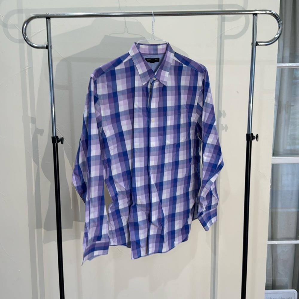 Banana Republic Purple/Blue StripeSoft Wash
